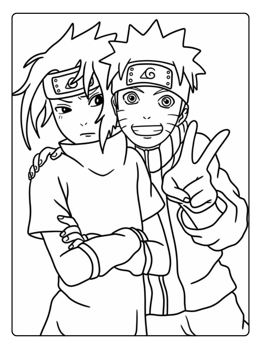 Naruto para colorir e imprimir