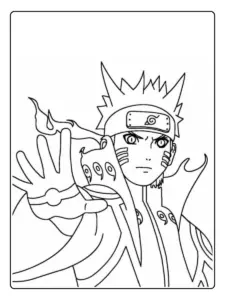 Naruto para colorir grátis