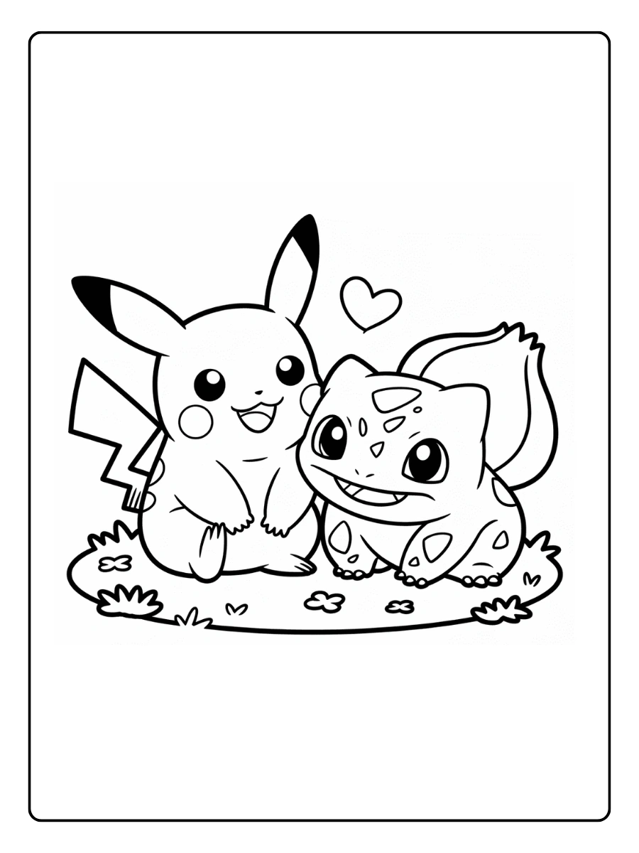 Pikachu Pokémon para colorir