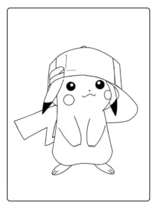 Pikachu para colorir grátis