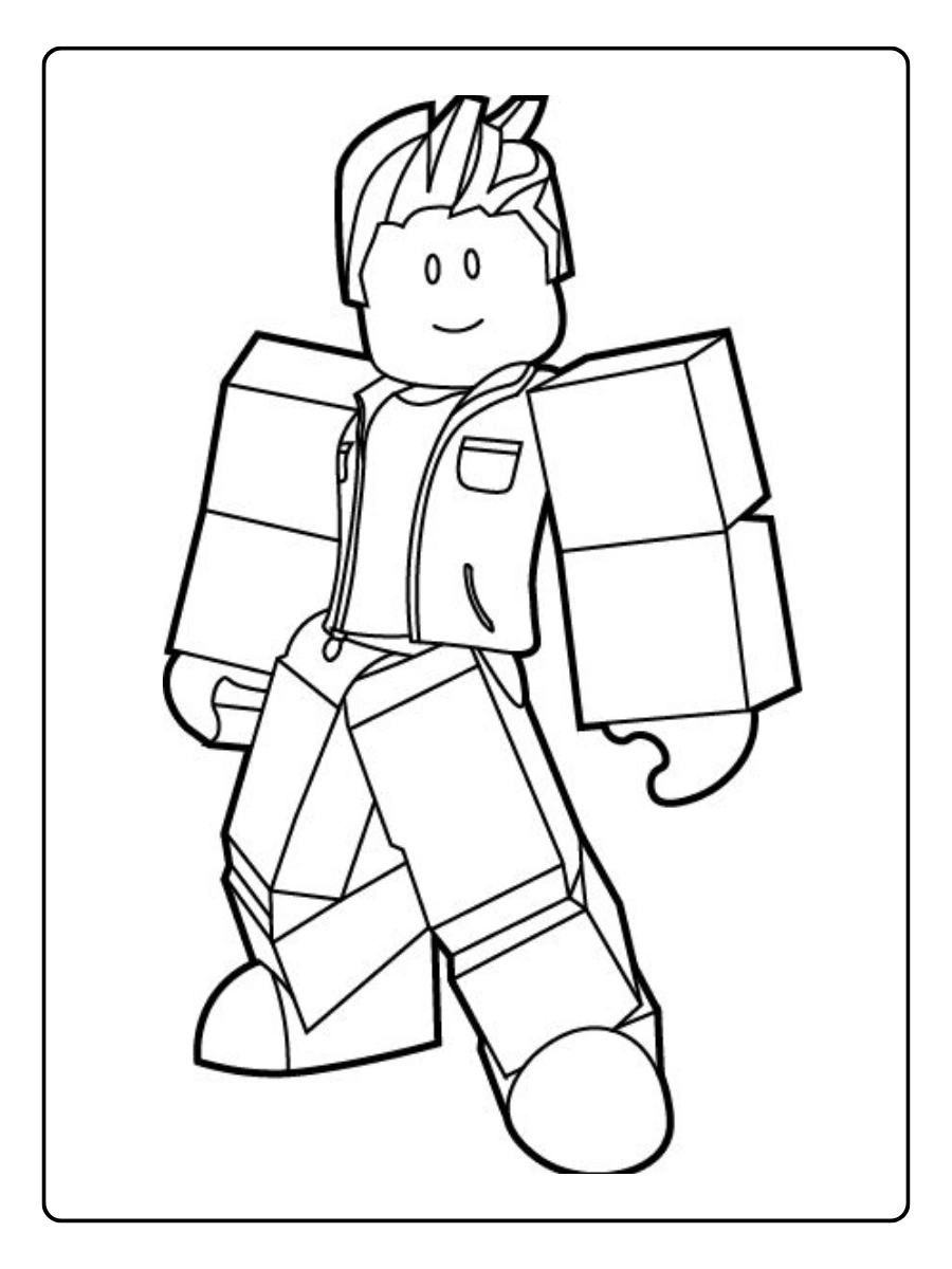 Roblox infantil para colorir