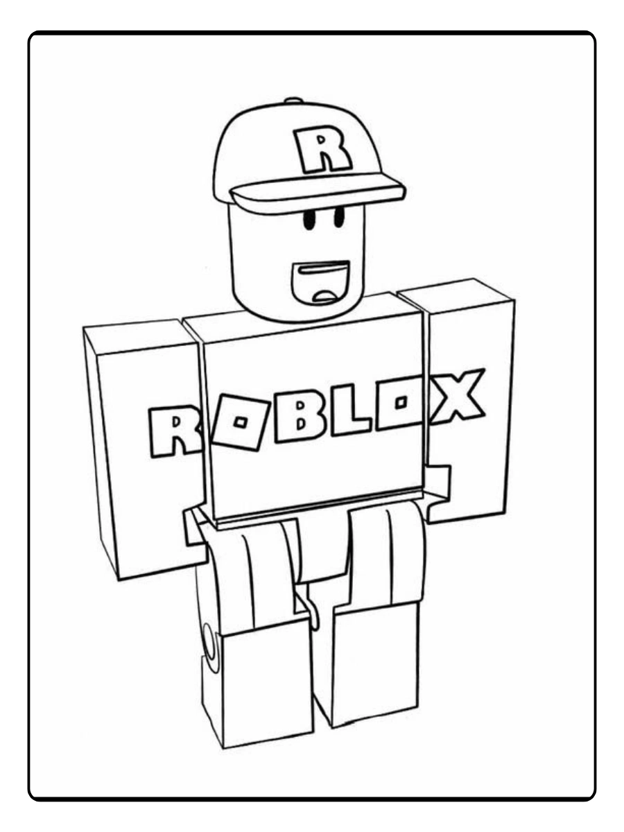 Roblox para colorir fácil