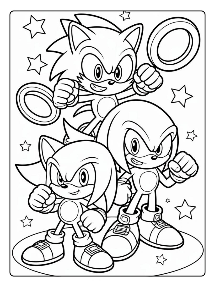 Sonic the Hedgehog para colorir