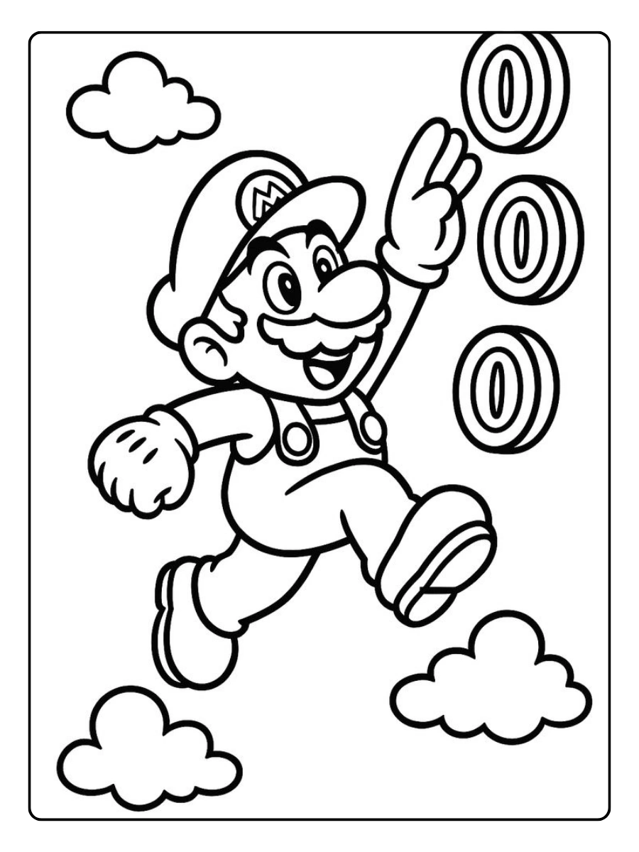 Super Mario para colorir