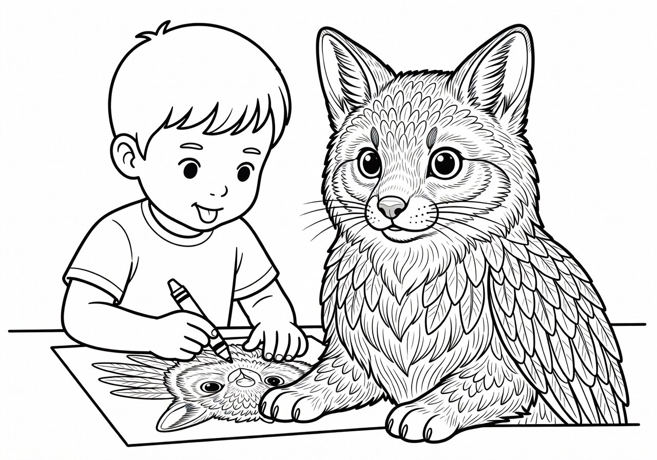 Como colorir animais: pelos, penas e olhos sem exagerar Desenho para colorir de animais com detalhes de pelos, penas e olhos